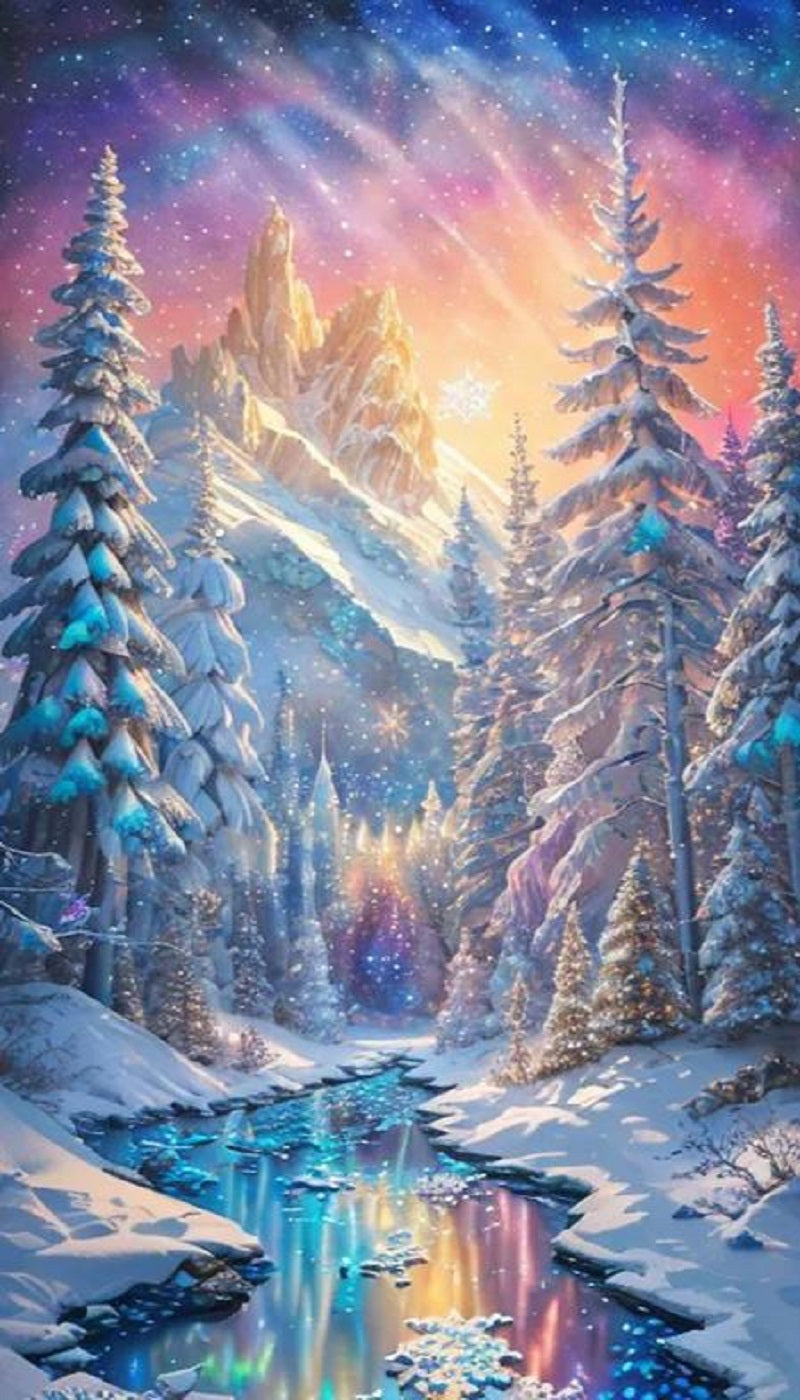 DIY Diamond Painting Kits - Winter Forest