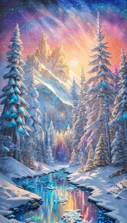 DIY Diamond Painting Kits - Winter Forest