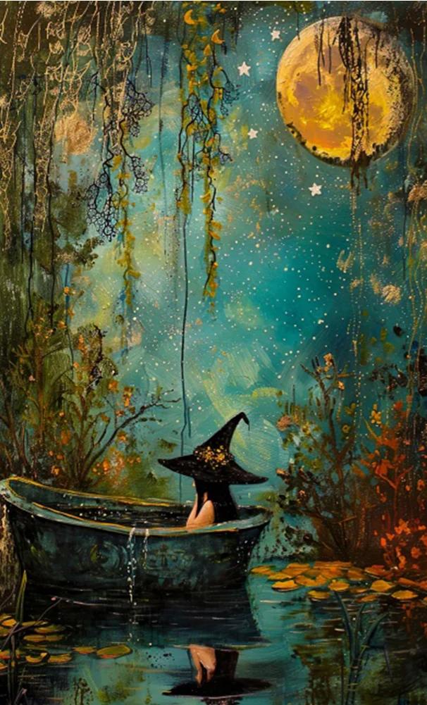 DIY Diamond Painting Kits - The Moon and the Witch