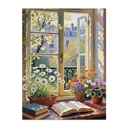 Painting By Numbers Kit - Beautiful Window