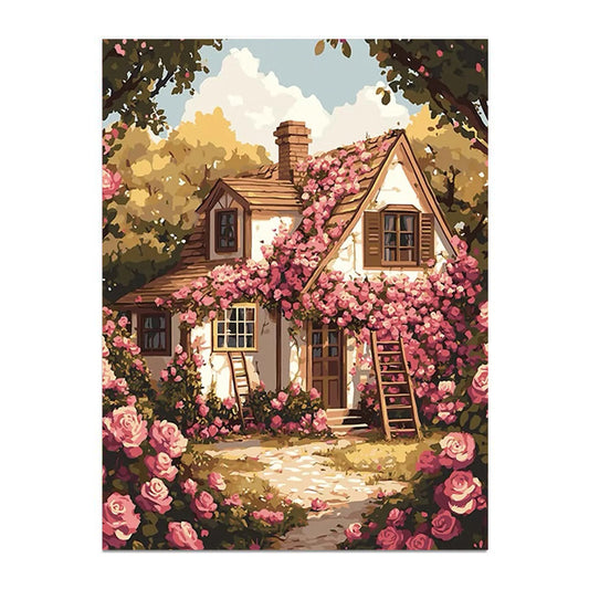 Painting By Numbers Kit - Garden House