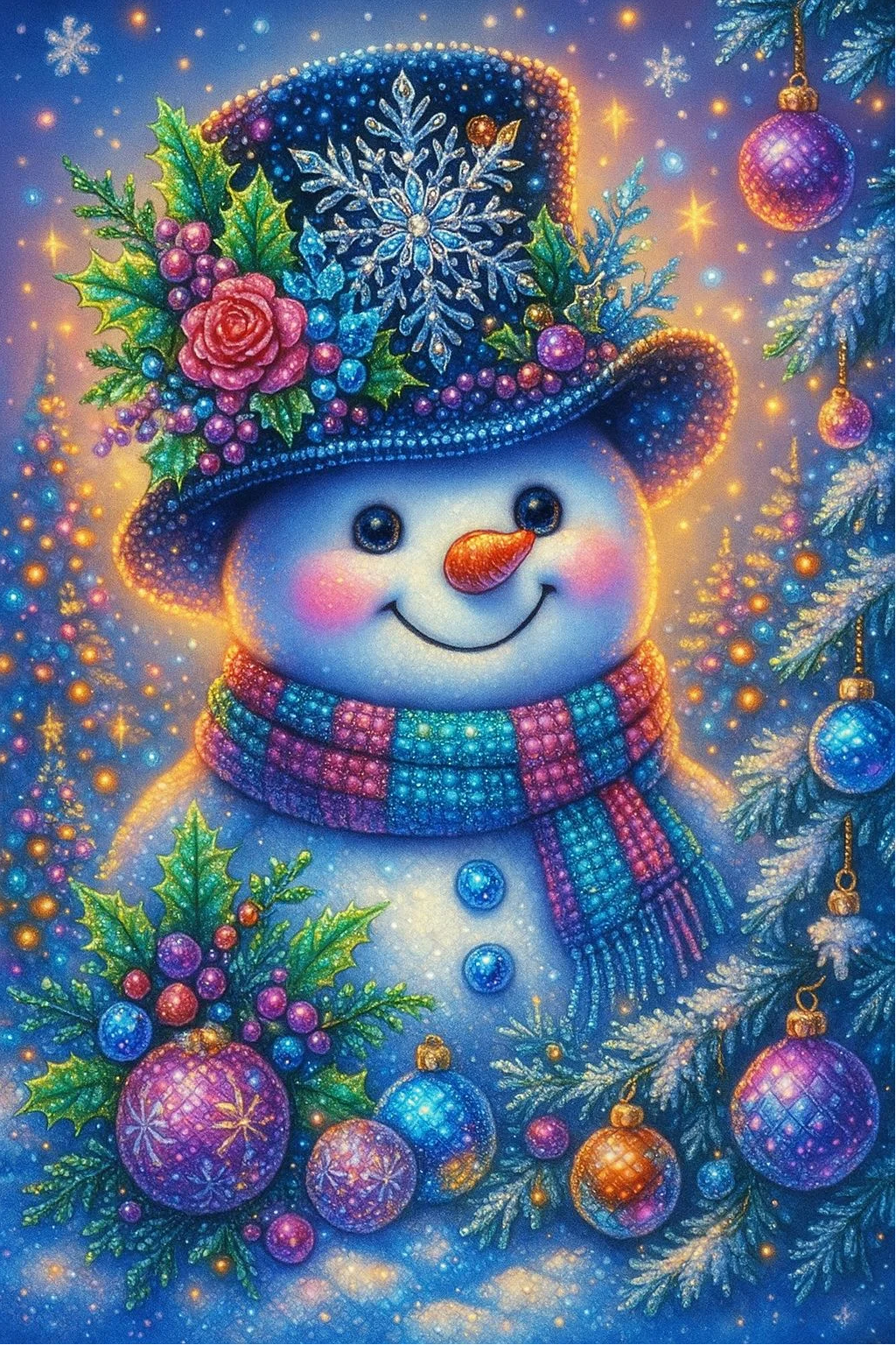 DIY Diamond Painting Kits - Snowman