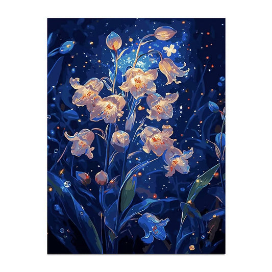Painting By Numbers Kit - Fantasy Flower