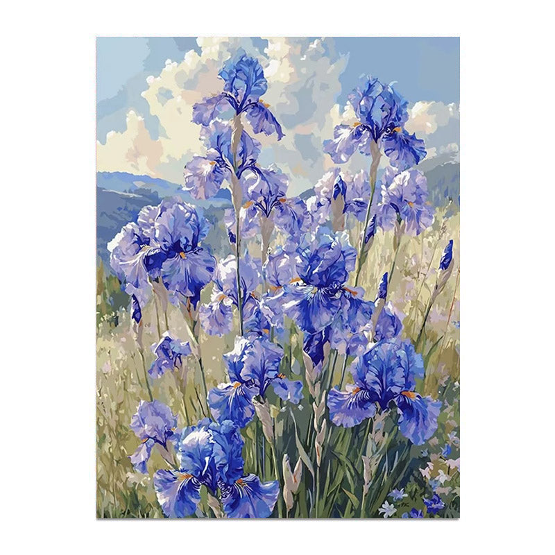 Painting By Numbers Kit - Purple Flower