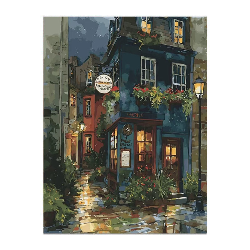 Painting By Numbers Kit - Rainy Alley