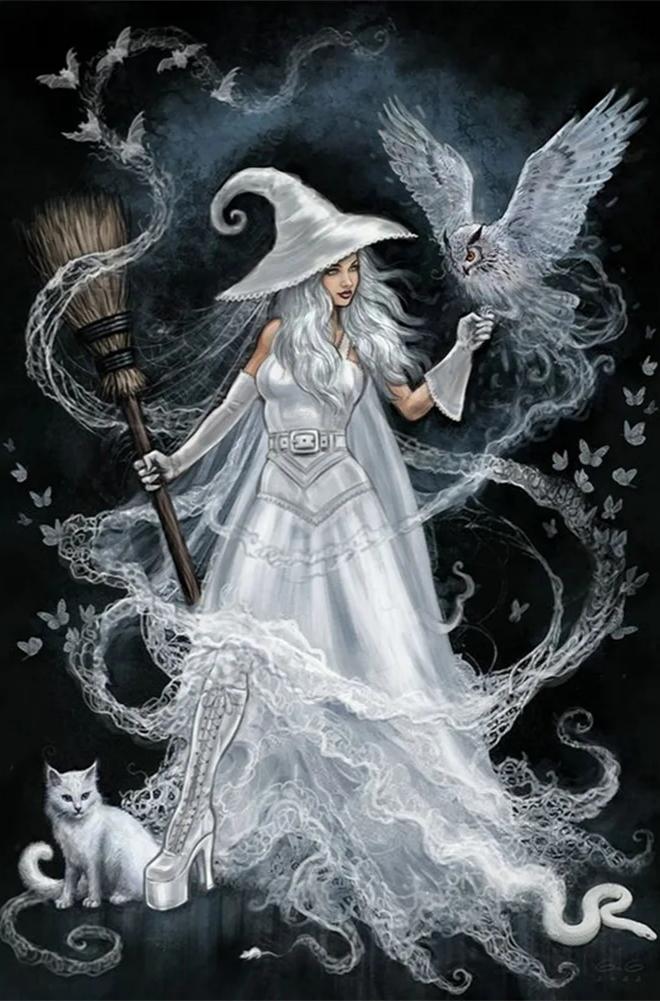 DIY Diamond Painting Kits - Witch and Owl
