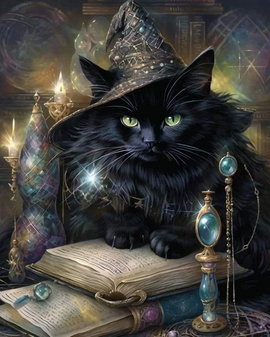 DIY Diamond Painting Kits - Zwarte Kat