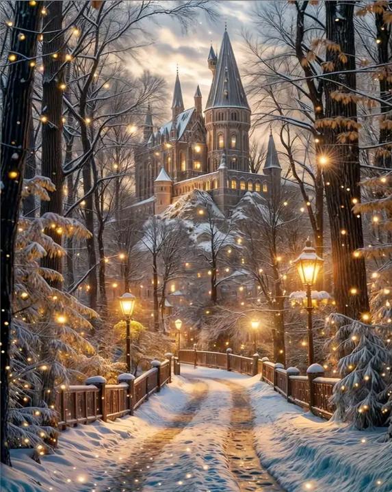 DIY Diamond Painting Kits - Forest Castle