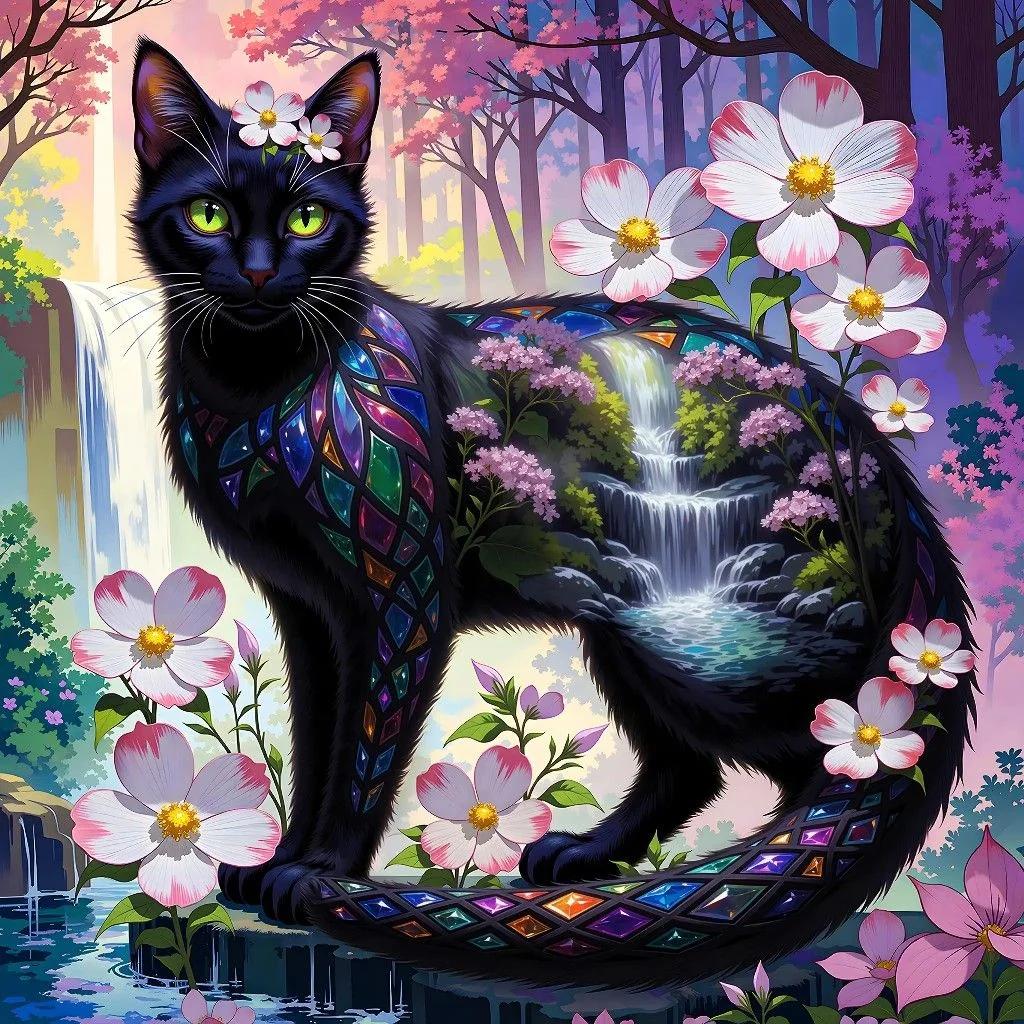 DIY Diamond Painting Kits - Fantasy Cat