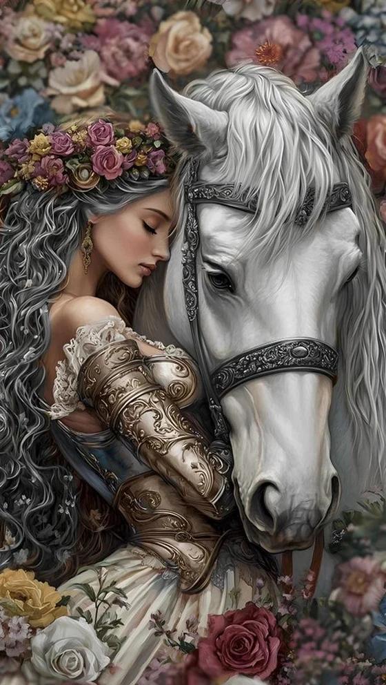 DIY Diamond Painting Kits - Woman And Horse