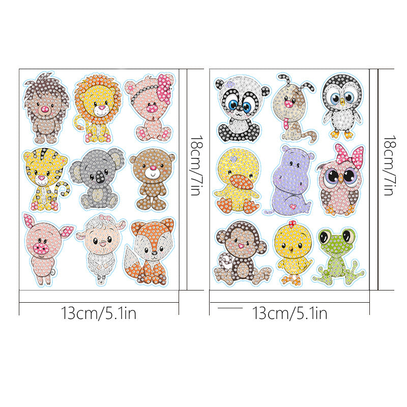 Diamond Painting Stickers Cute Animal