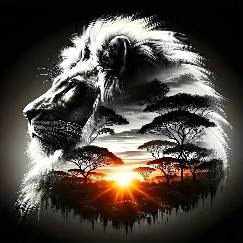 DIY Diamond Painting Kits - Abstract Lion