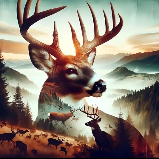 DIY Diamond Painting Kits - Abstract Deer Landscape