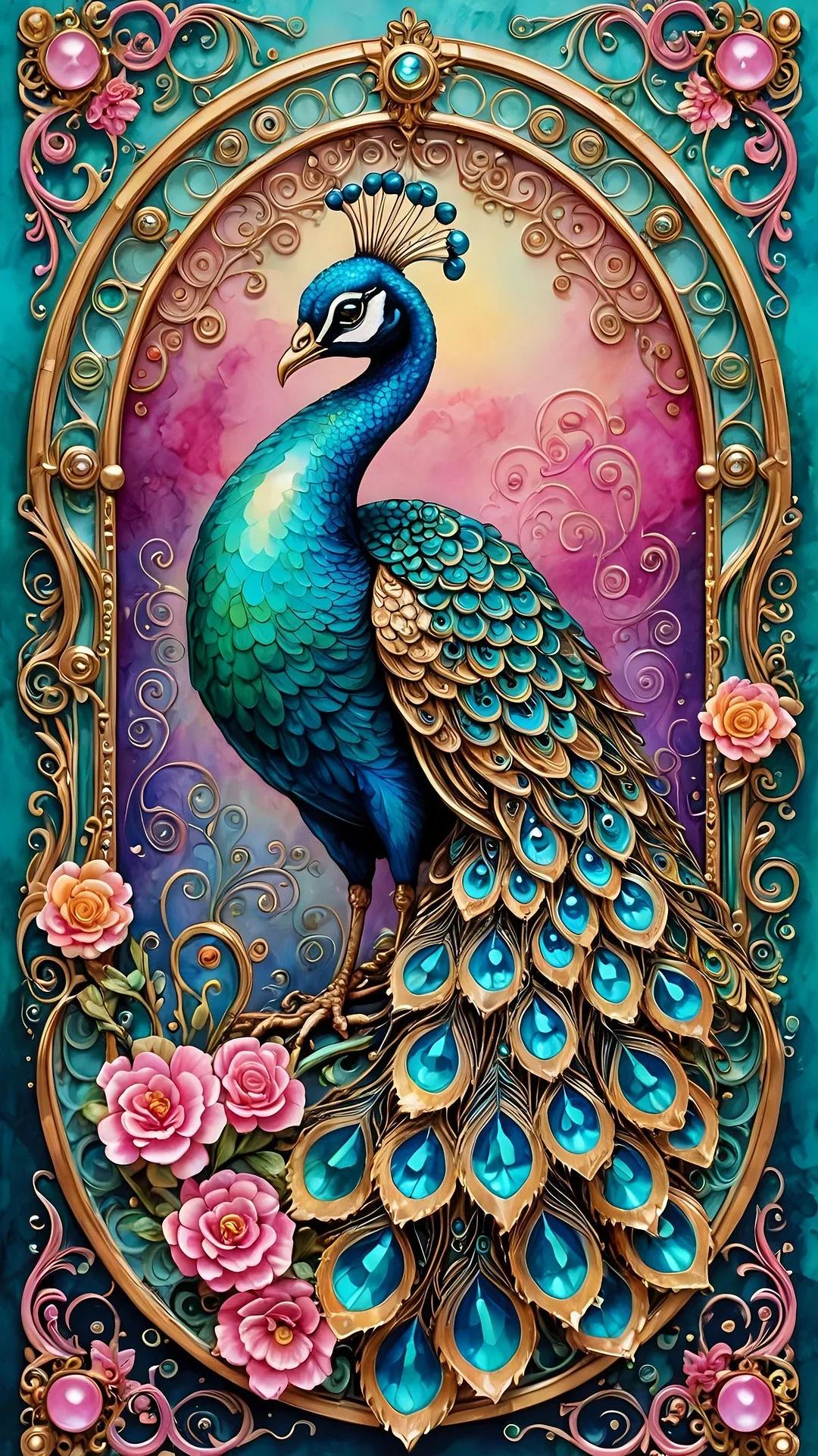DIY Diamond Painting Kits - Peacock