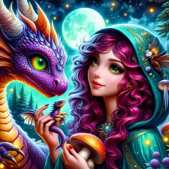 DIY Diamond Painting Kits - Girls and Dragons