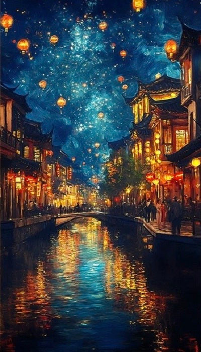 DIY Diamond Painting Kits - Beautiful Night View