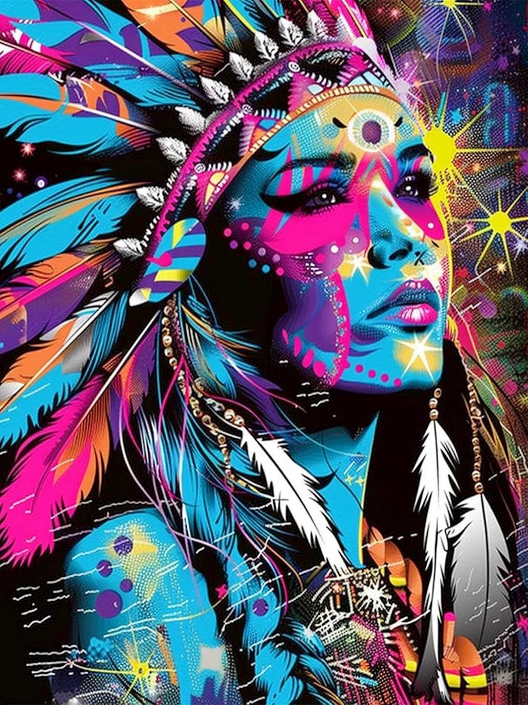 DIY Diamond Painting Kits - Abstract Colorful Woman
