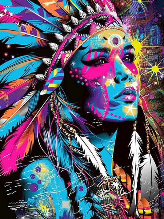 DIY Diamond Painting Kits - Abstract Colorful Woman