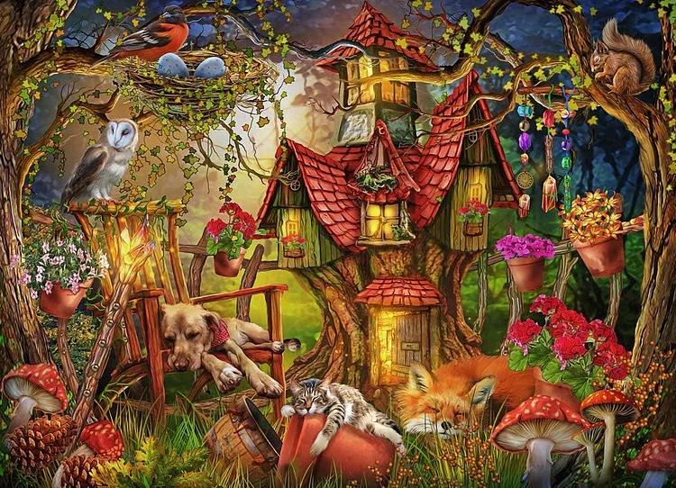 DIY Diamond Painting Kits - Fairy Tale Treehouse