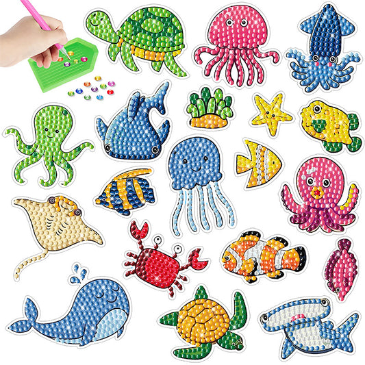 Diamond Painting Stickers Cute Sea Creature