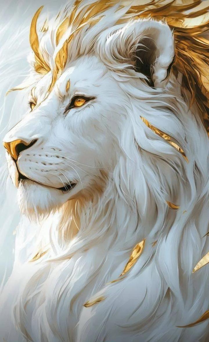 DIY Diamond Painting Kits - White Lion