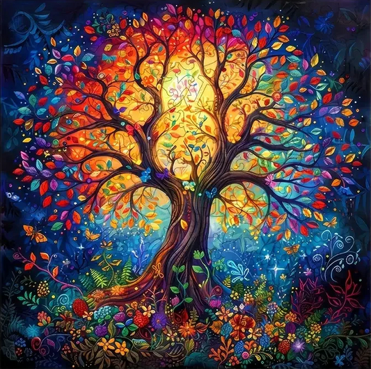 DIY Diamond Painting Kits - Abstracte Glanzende Boom