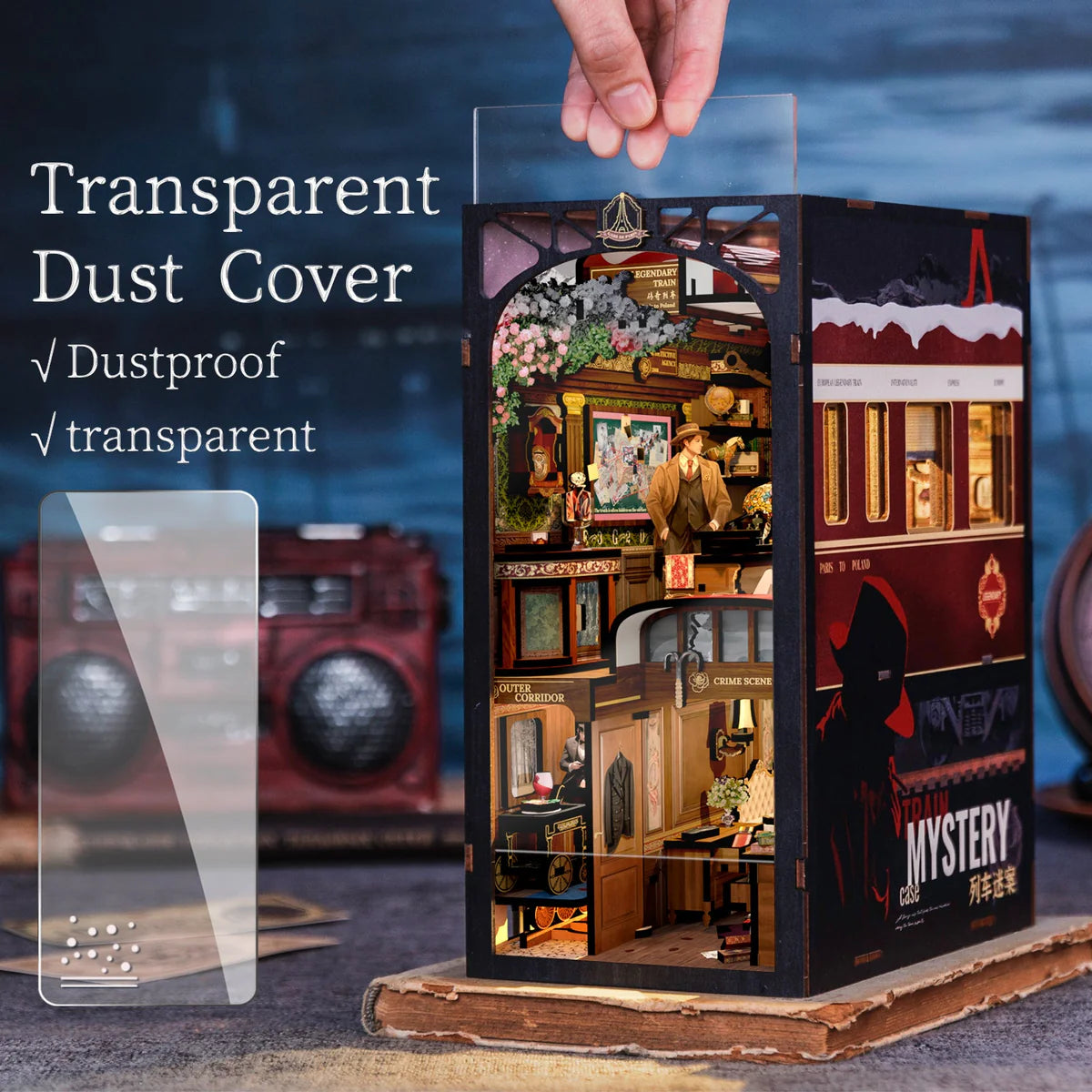 DIY Book Nook Kit - Train Mystery