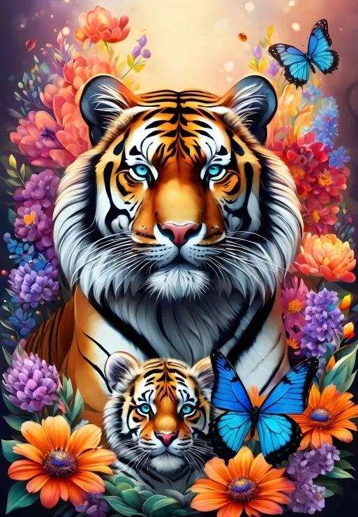 DIY Diamond Painting Kits - Tiger