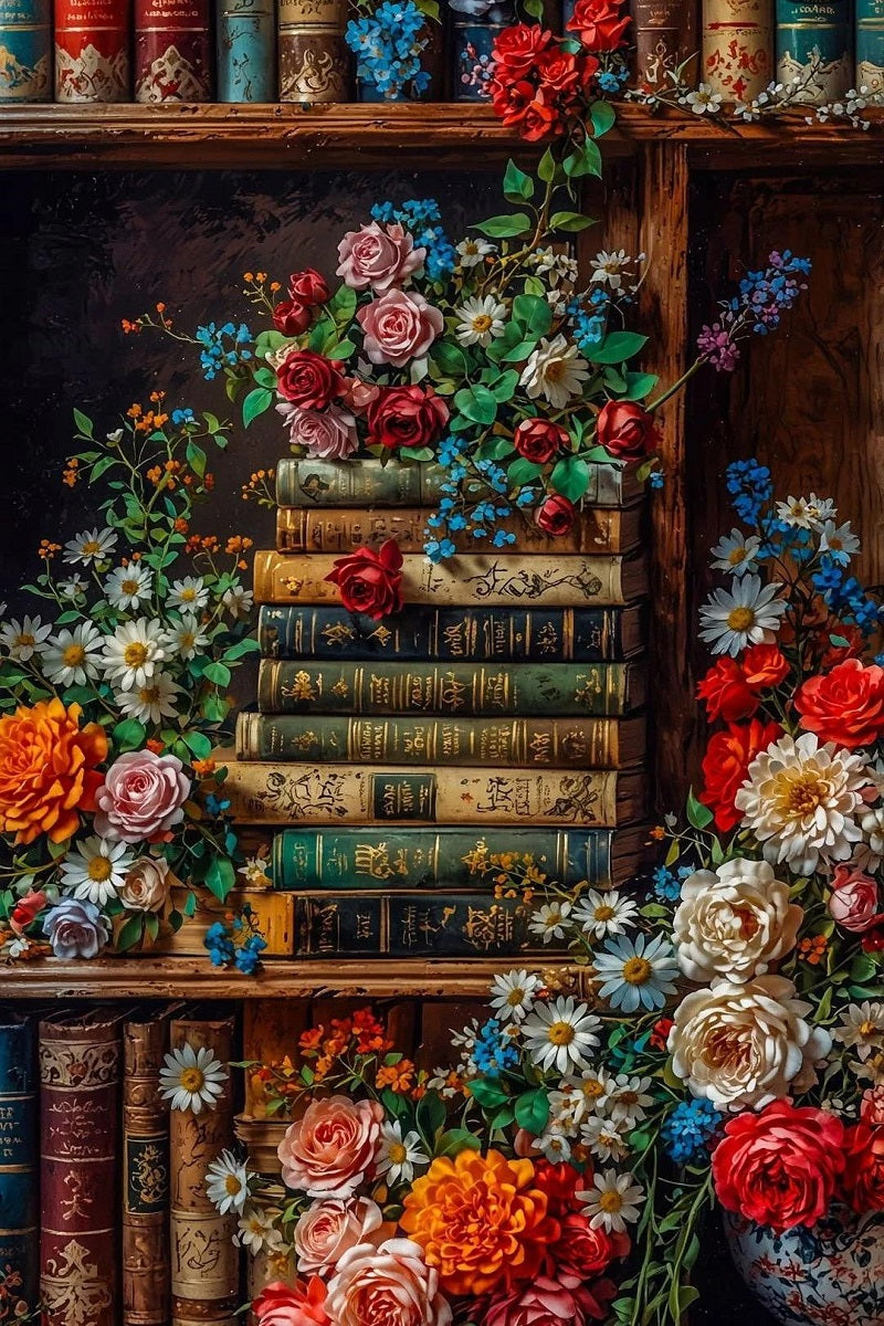 DIY Diamond Painting Kits - Flower Bookshelf