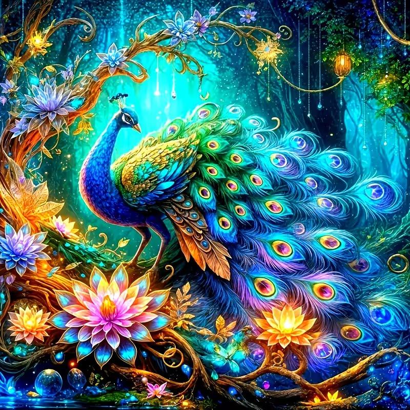 DIY Diamond Painting Kits - Peacock
