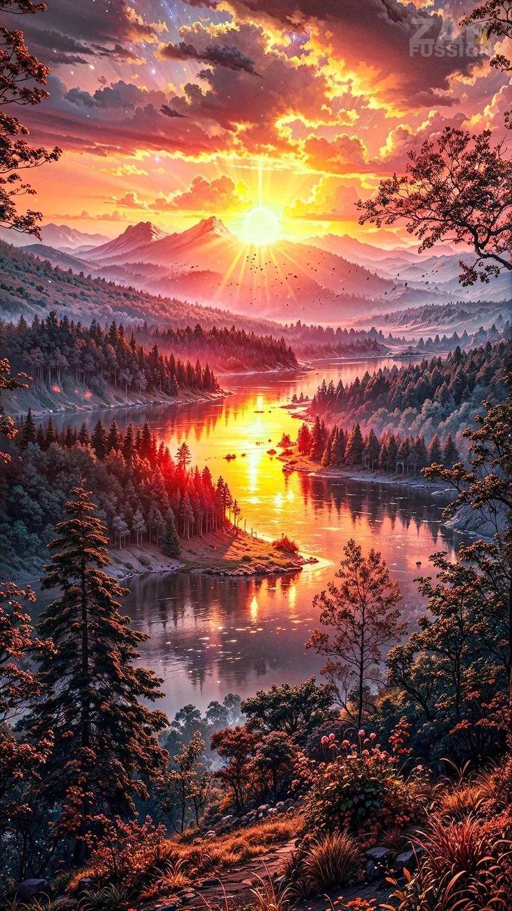 DIY Diamond Painting Kits - Sunset Scenery