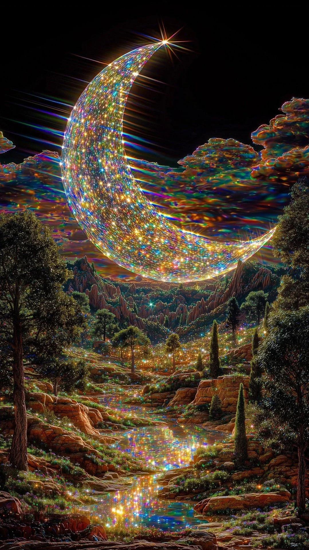 DIY Diamond Painting Kits - Abstract Moon Landscape