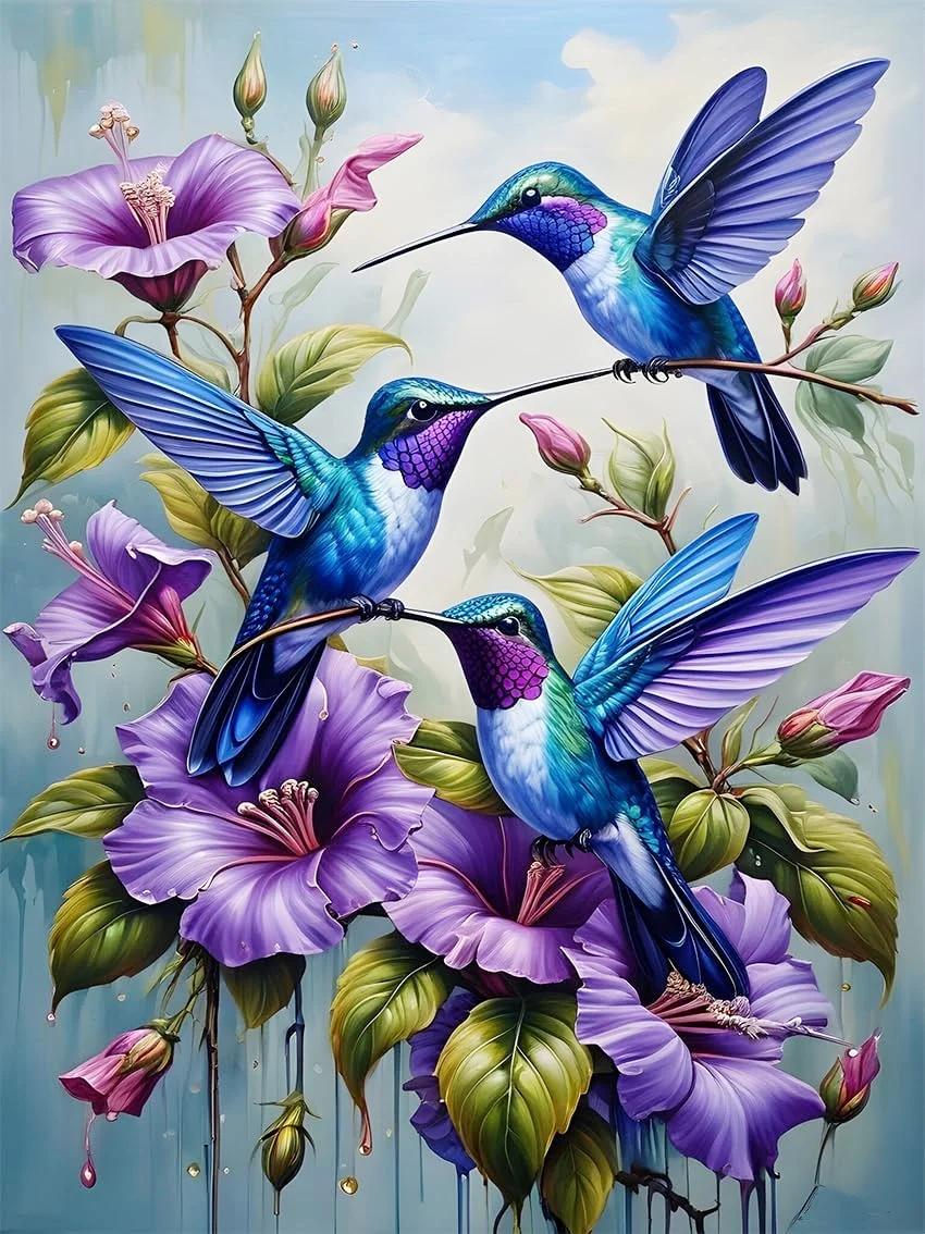 DIY Diamond Painting Kits - Flowers And Birds