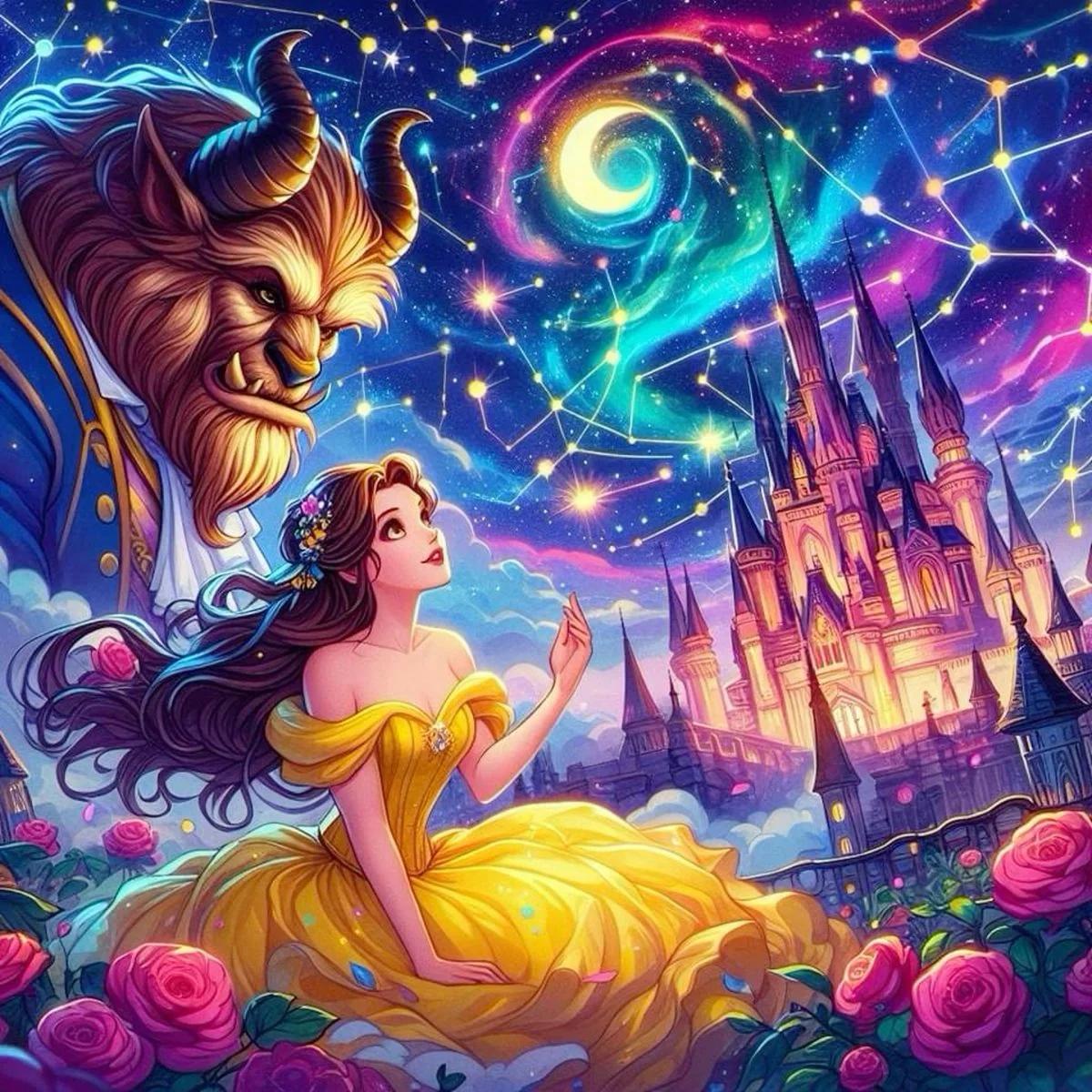 DIY Diamond Painting Kits - The Princess and the Beast
