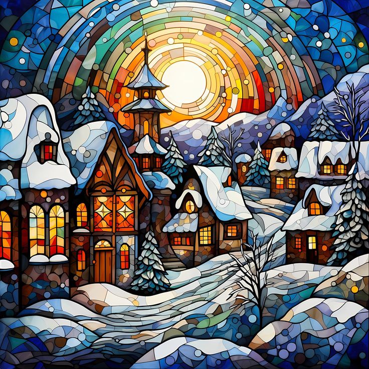 DIY Diamond Painting Kits - Snow Scene