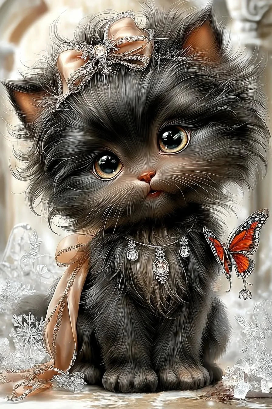 DIY Diamond Painting Kits - Cute Kitten