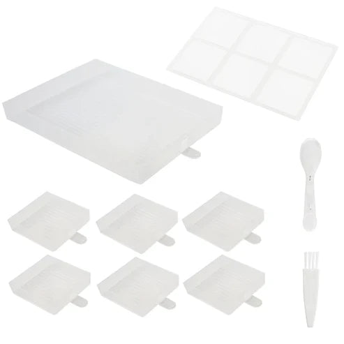 7pcs Diamond Painting Beads Storage Tray Kits (With Lid)