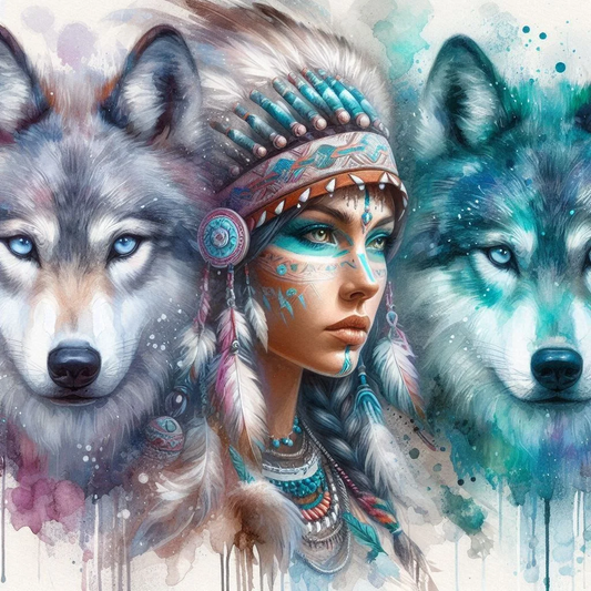 DIY Diamond Painting Kits - Schoonheid En De Wolf