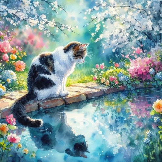 DIY Diamond Painting Kits - Kitten