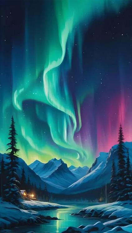 DIY Diamond Painting Kits - Aurora View