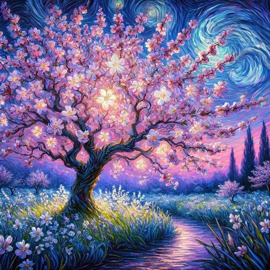 DIY Diamond Painting Kits - Cherry Blossom Tree