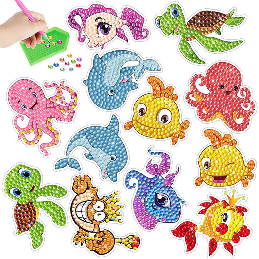 Diamond Painting Stickers Cute Sea Creature