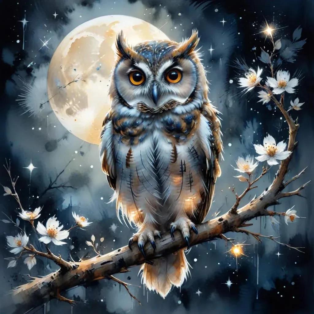 DIY Diamond Painting Kits - Owl