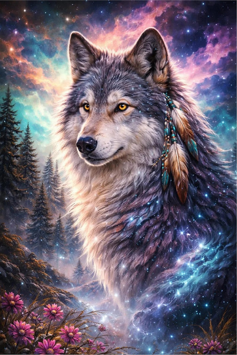 DIY Diamond Painting Kits - Wolf