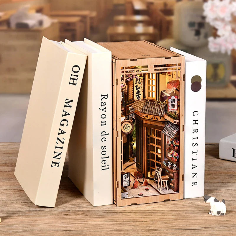 Japanese Alley Cat DIY Book Nook Kit