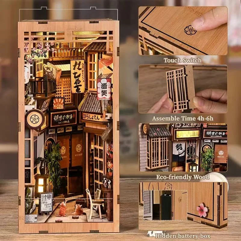 Japanese Alley Cat DIY Book Nook Kit