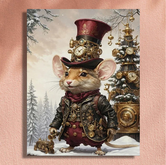 Painting By Numbers Kit - Punk Rat