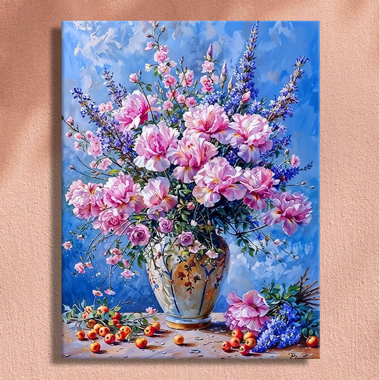 Painting By Numbers Kit - Flowers