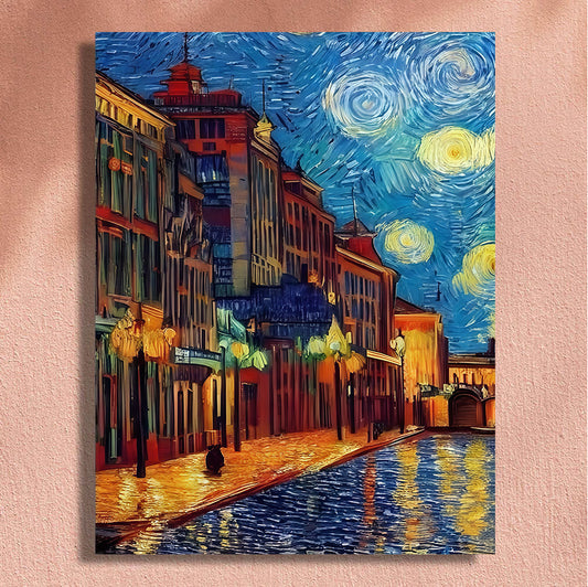 Painting By Numbers Kit - Abstract Street View