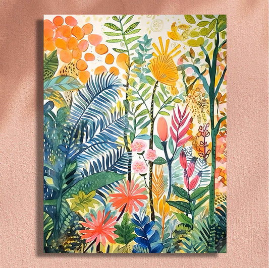 Painting By Numbers Kit - Colorful Plants
